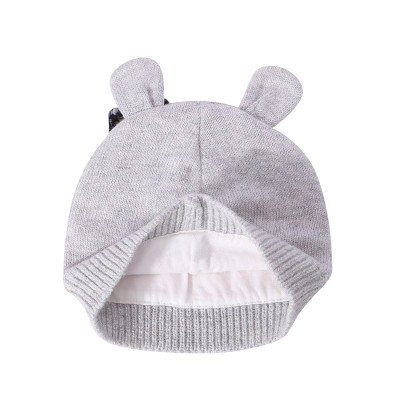 Wholesale Baby Knitted Winter Hats Newborn Toddler Autumn Cute Earflap knitted beanie hat cap