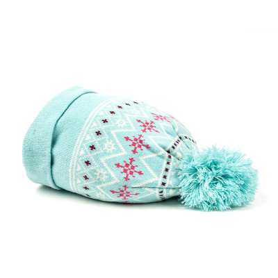 Wholesale Custom Women knitted Beanie Anti-pilling Hat Knitted beanie with Pom From Chinese Factory
