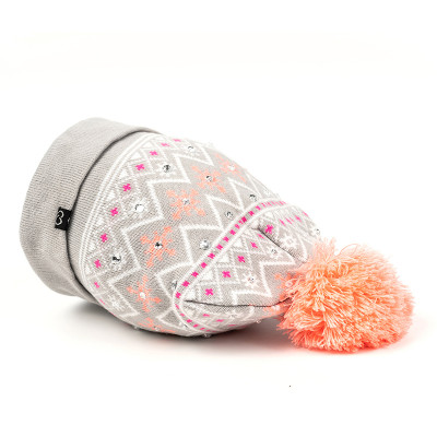 Wholesale Women's Winter Seed Stitched Confetti Pom Beanie Hat knitted beanie From Chinese Supplier