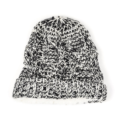 Wholesale Winter Hat Cable Knit With Sherpa Lined Beanie knitted Beanie From Chinese Manufacturer