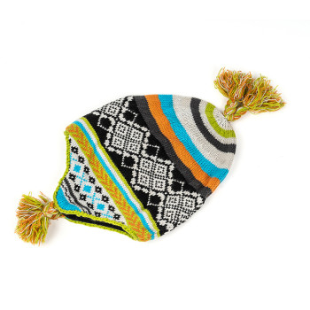 Wholesale Hand Knit beanie hat Sherpa Wool Hat with Micro Fleece Lining Ear Flaps Toque Beanie ODM