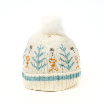 Wholesale Women's Knitted Beanie Hat with Fur Poms knitting Hat From supplier from Chinese Factory
