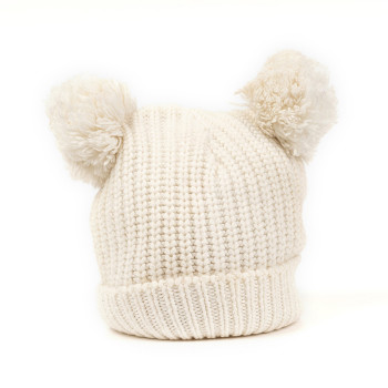 Wholesale Toddler Winter Hat Pom Knit Beanie Hats for Baby 1-3 Years From Chinese Factory
