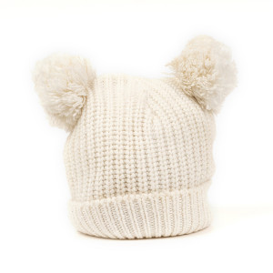 Wholesale Toddler Winter Hat Pom Beanie Knit Hats for Baby 1-3 Years From Chinese Factory