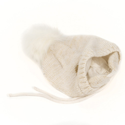 OEM Baby Girl knitted Beanie knitting Hat Wholesale Winter Warm knitted cap knitted hat wholesale