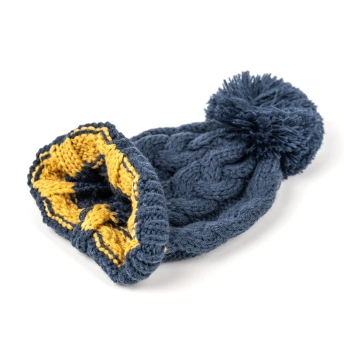 Chapeau de bébé en tricot d'hiver en gros Twist Warm Beanie Infant Toddler avec pompon ODM