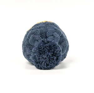 Venta al por mayor, gorro tejido de invierno para bebé, gorro cálido torcido, niño pequeño con pompón ODM