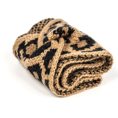 Wholesale Women Winter Soft Leopard Pattern Fleece Lining Headwrap Headband Ear Warmer ODM