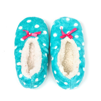 Wholesale Womens Thick and Warm Home Slipper Socks Soft Fluffy Sherpa Lined From Chinese Factory