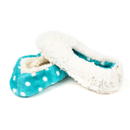 Wholesale Womens Thick and Warm Home Slipper Socks Soft Fluffy Sherpa Lined From Chinese Factory