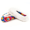 Wholesale Womens Cozy&Warm Rainbow Slipper Socks knitted slipper socks with Grippers-House Socks OEM