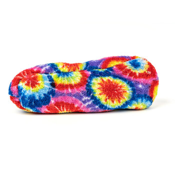 Wholesale Womens Cozy&Warm Rainbow Slipper Socks knitted slipper socks with Grippers-House Socks OEM