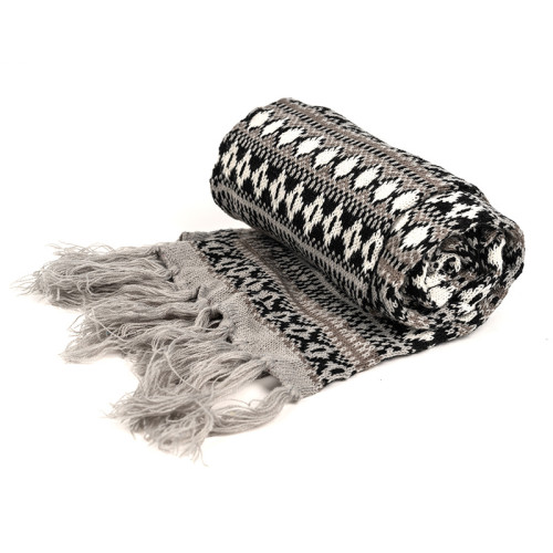 Wholesale Women's Fashion Long Shawl Big Grid Winter Warm Lattice Large Scarf knitted scarf ODM
