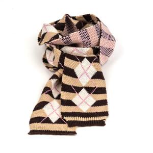 OEM Women's knitted scarf Winter Thick Cable Knit Wrap Chunky Warm Scarf From Chinese Supplier