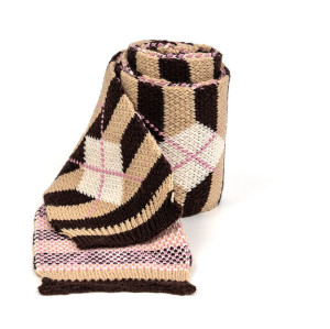 OEM Women's knitted scarf Winter Thick Cable Knit Wrap Chunky Warm Scarf From Chinese Supplier