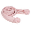 Wholesale Trolls Knit Scarf with Pom Poms Cute Pink knitted scarf From Chinese Manufacturer