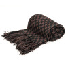 Wholesale cashmere scarf Classic Cashmere Men's Winter Navy Plaid Tassel Scarf From Chinese Factory