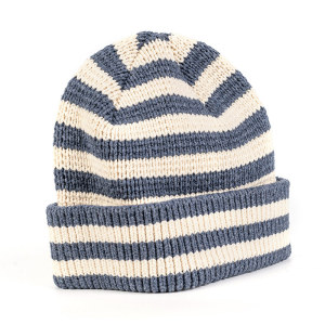 Wholesale Women's Daily Sparkle Stripe Beanie Hat From Chinese Manufacturer