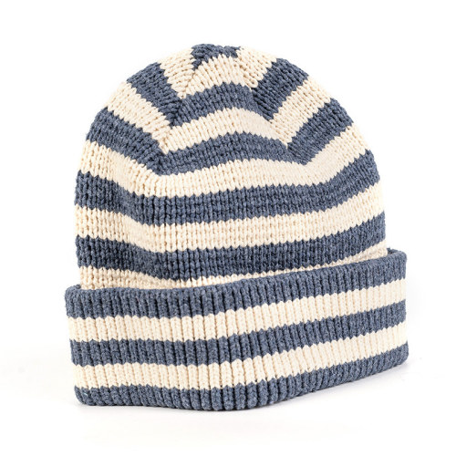 Wholesale Women's Daily Sparkle Stripe knitted Beanie knitted Hat From Chinese Manufacturer