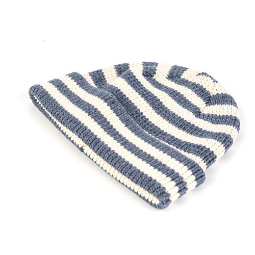 Wholesale Women's Daily Sparkle Stripe Beanie Hat From Chinese Manufacturer