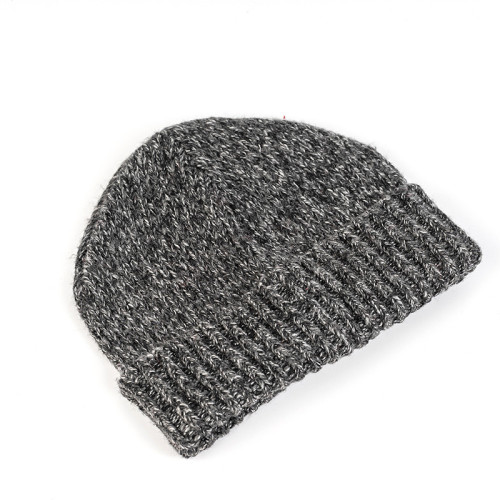 OEM Knit Beanie Winter Hat, Wholesale Thermal Thick Polar Fleece Snow Skull Cap for Men and Women