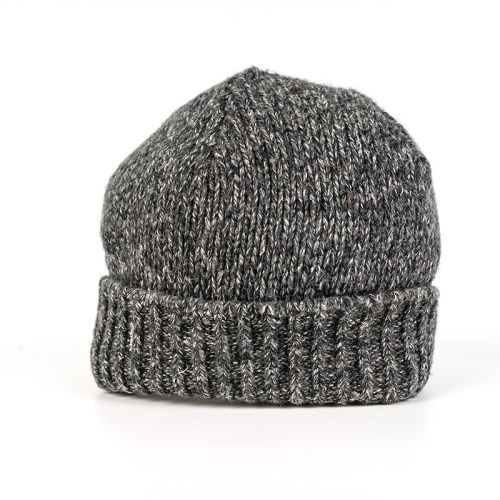 OEM Knit Beanie Winter Hat Wholesale Thermal Thick Polar Fleece Snow Skull Cap for Men and Women