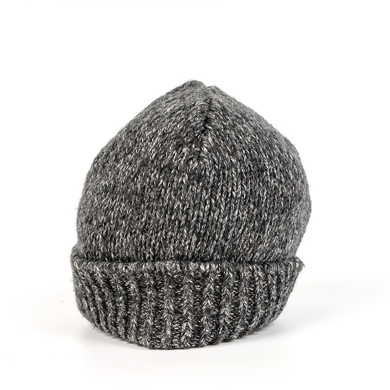 OEM Knit Beanie Winter Hat Wholesale Thermal Thick Polar Fleece Snow Skull Cap for Men and Women