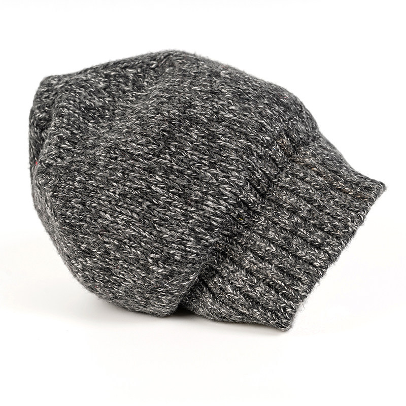 OEM Knit Beanie Winter Hat Wholesale Thermal Thick Polar Fleece Snow Skull Cap for Men and Women