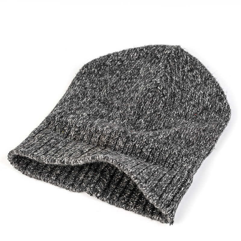 OEM Knit Beanie Winter Hat Wholesale Thermal Thick Polar Fleece Snow Skull Cap for Men and Women