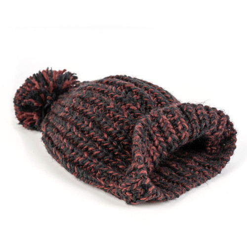 Wholesale Women's Irish Cable Knitted Soft beanie with pom Poms knit warm beanie hat caps