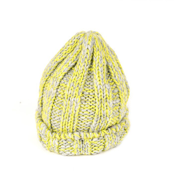 OEM Men's and Women's Autumn and Winter Woolen Hats, Wholesale Fashionable Big Caps Knit Cable Hat