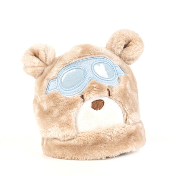 Wholesale Baby Sherpa Lined Warm Fleece Pilot Hat OEM Infant Toddler Winter warm Hat beanie cap