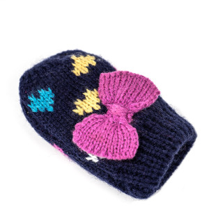Wholesale Fleece Lined With Cute Bow Mitten for Baby Kids From Chinese Manufacturer