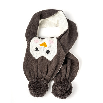 Wholesale Baby Kids Knitted Winter Scarf Soft Warm scarf with Animal Pattern From Chinese Factory