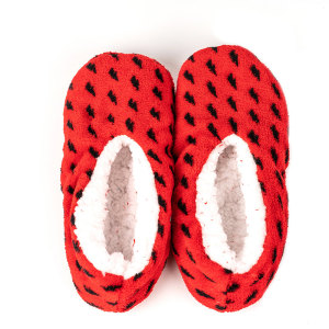 Wholesale Super Soft Warm Cozy Fuzzy Soft Touch Sleeper Slippers Non-Slip Lined Socks OEM