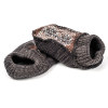 Wholesale Men's Brown Grey Nightfall Knit Ankle Slipper winter warm knitted ankle slipper From China