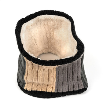 Wholesale Winter Neck Warmer Double-layer Soft Fleece Lined Neck Gaiter Winter Warm Scarf From China