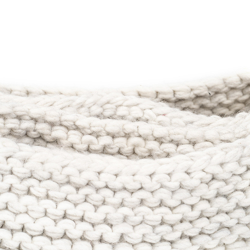 Thick Ribbed Knitted Scarf