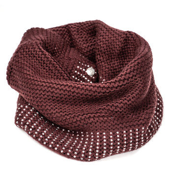Wholesale Women's Winter Neck Warmer Double-layer Soft Fleece Lined Neck Gaiter OEM