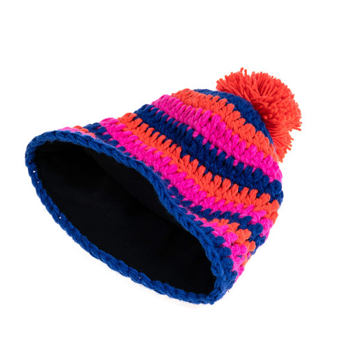 Wholeasle Knit Beanie Hat Зимняя вязаная шапка с помпоном с китайской фабрики