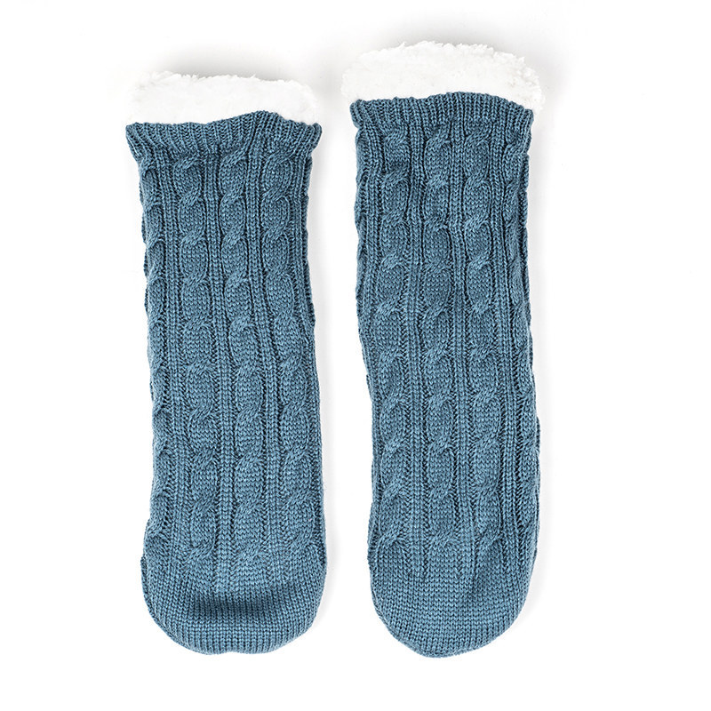 Sakkas, Accessories, Sakkas Fuzzy Sky Blue Non Slip Slipper Socks Nwt Set  Of 2 Pairs