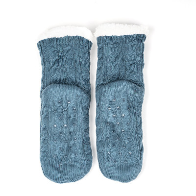 ODM Winter Fuzzy Warm Cozy Fleece Lined Slipper Socks with Grippers From Chinese Manufacturer