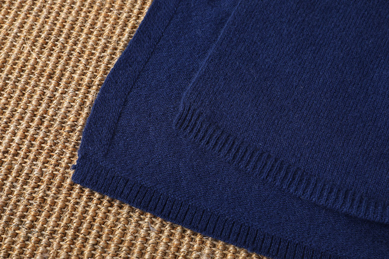Knitting Pure Cashmere Blanket Throw