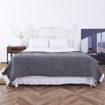 Wholesale 100% Soft Premium Combed Cotton King Size throw Blankets From Chinese Factory