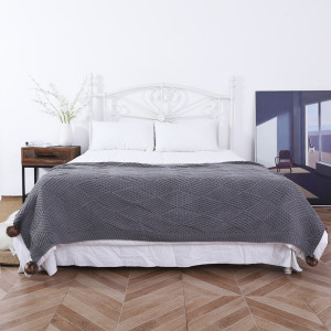Wholesale 100% Soft Premium Combed Cotton King Szie Blankets From Chinese Factory