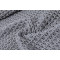 Wholesale 100% knitted Cotton Blanket King Size For Ben-Grey 405GSM Waffle Weave Soft Lightweight