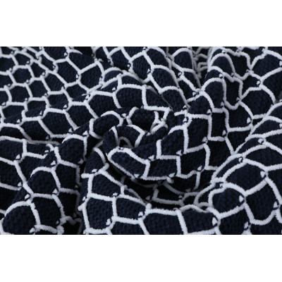 Wholesale Cotton Blanket Full/Queen Size Premium Soft Breathable Cotton knitted blanket From China