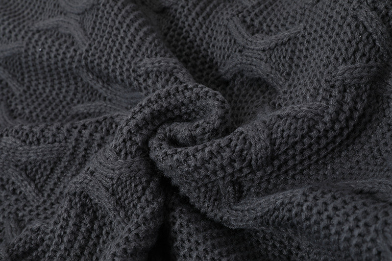 cashmere cable knit blanket