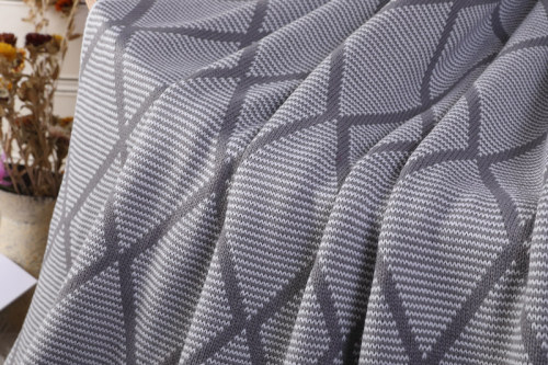 OEM Reine Baumwolle Nordische Geometrische Strickdecke vom chinesischen Hersteller