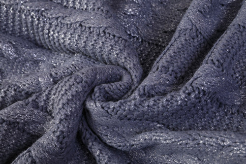 Оптовое 100% хлопковое трикотажное одеяло супер мягкое теплое для кресла-кровати из Китая